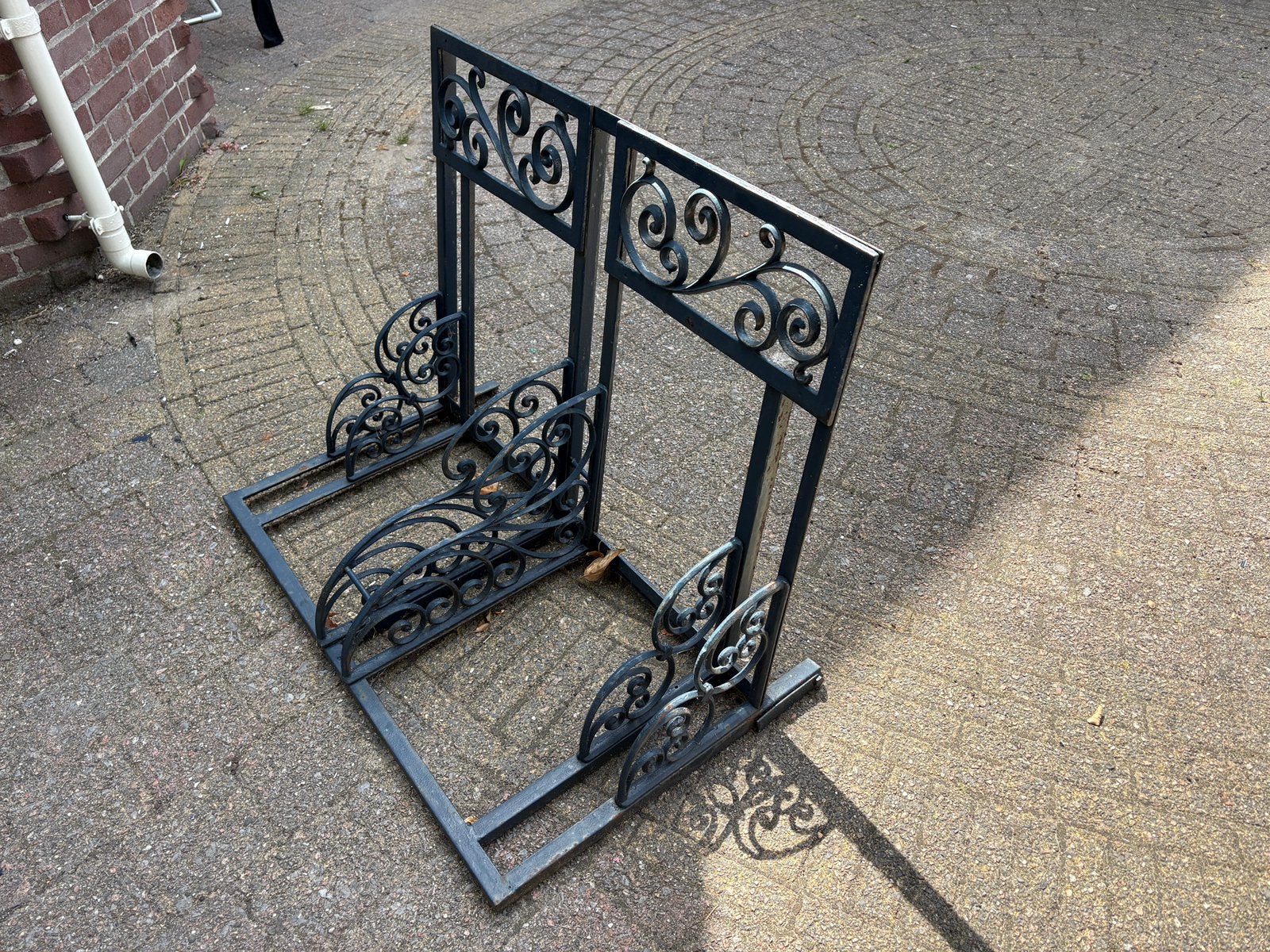 Gietijzer fietsenrek 3 fietsen, Ophalen of Verzenden, Gebruikt