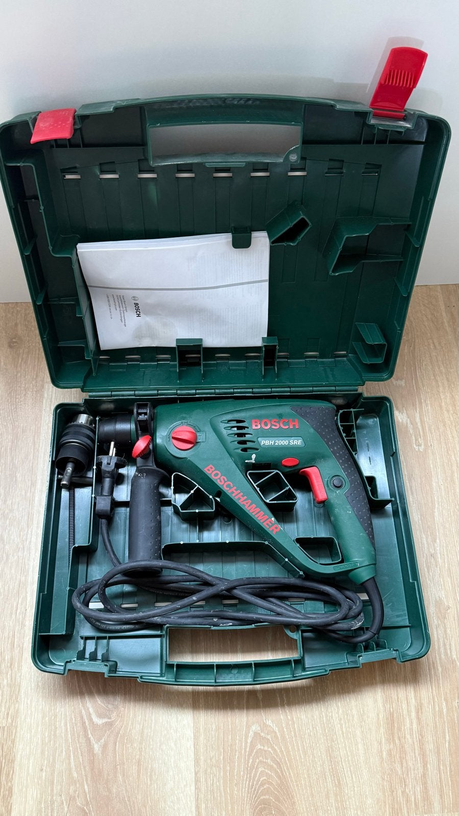 Bosch Boorhamer PBH 2000 SRE met koffer, Ophalen, Boor- en/of Breekhamer, Zo goed als nieuw, Klopboormechanisme