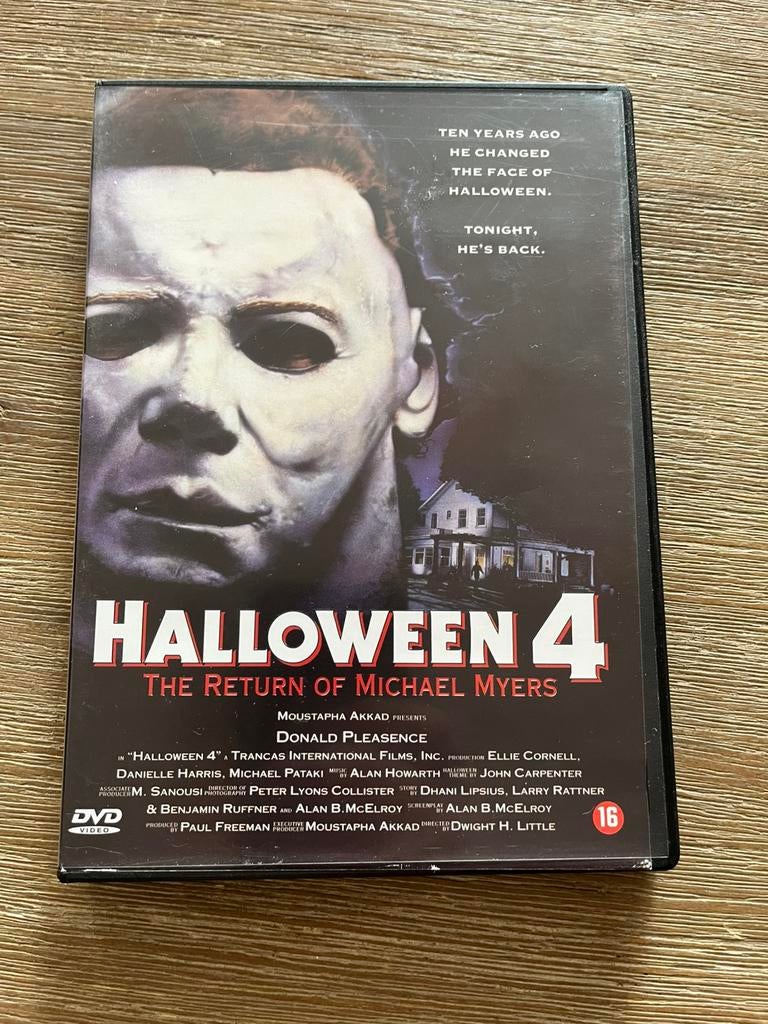 Halloween 4, Cd's en Dvd's, Dvd's | Horror, Vanaf 16 jaar, Ophalen of Verzenden, Zo goed als nieuw