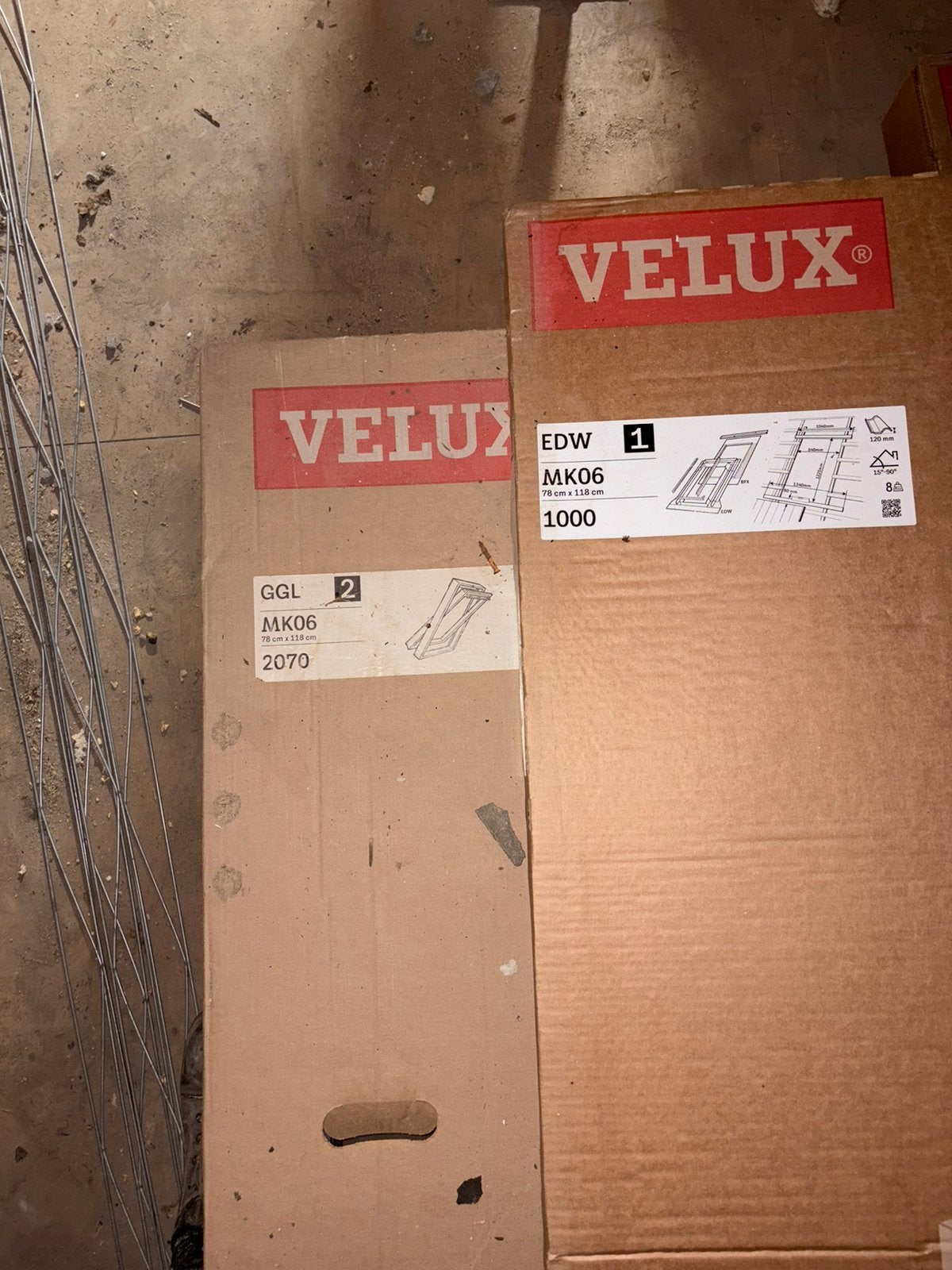 VELUX GGL MK06 2070 incl. EDW gootstukken, Ophalen, Minder dan 80 cm, 80 tot 120 cm, Nieuw