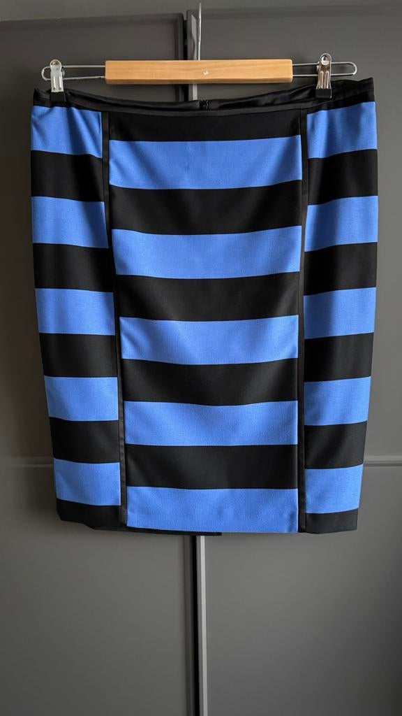 Mart Visser rok design blauw zwart mt 44 XL, Blauw, Maat 42/44 (L), Ophalen of Verzenden, Zo goed als nieuw