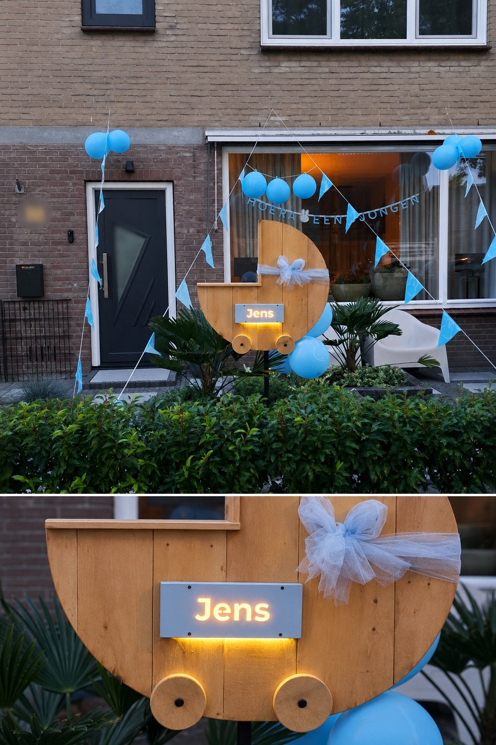 Te huur geboortebord, Ophalen, Zo goed als nieuw
