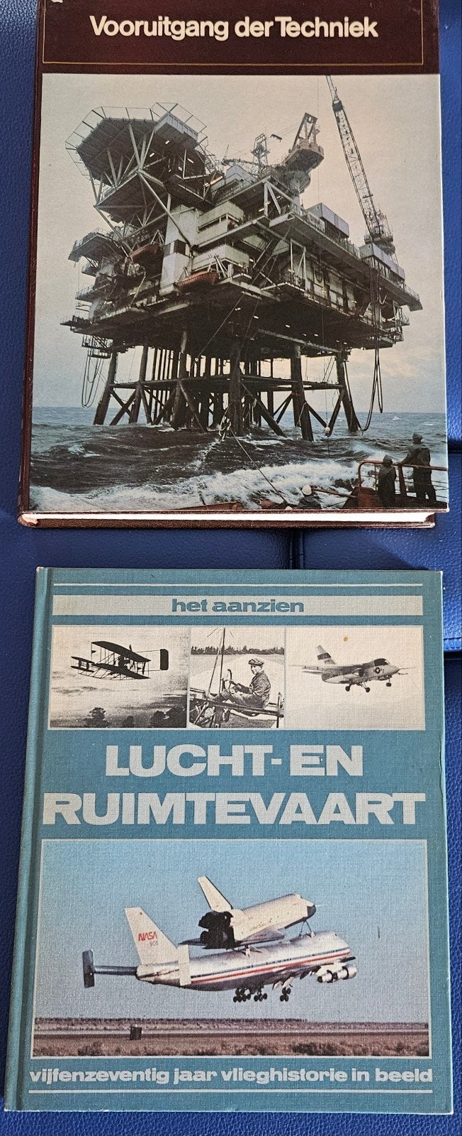 2 Vintage Boeken: Techniek & Lucht- en Ruimtevaart, Ophalen, Gelezen, Overige onderwerpen, Steven Bolt, Thijs Postma, K.A. van den Hoek