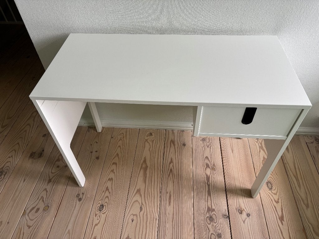 Tenzo bureau Uno - wit - 75x105x50 cm, Ophalen, Scandinavisch, Met lades, Schoolbureau