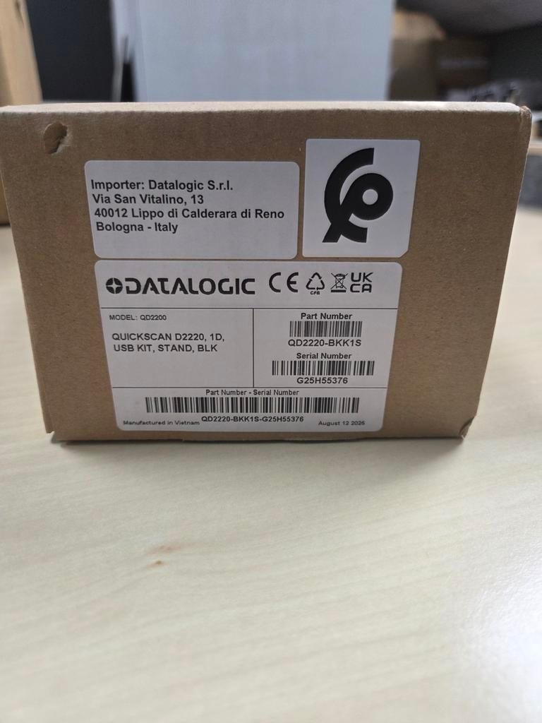 Datalogic Quickscan QD2220 1D Barcodescanner USB Kit Zwart, Computers en Software, Scanners, Ophalen