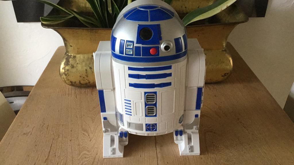 Vintage Star Wars open klapbaar verzamel kastje,R2D2,32x23cm, Verzamelen, Star Wars, Ophalen of Verzenden, Zo goed als nieuw, Actiefiguurtje
