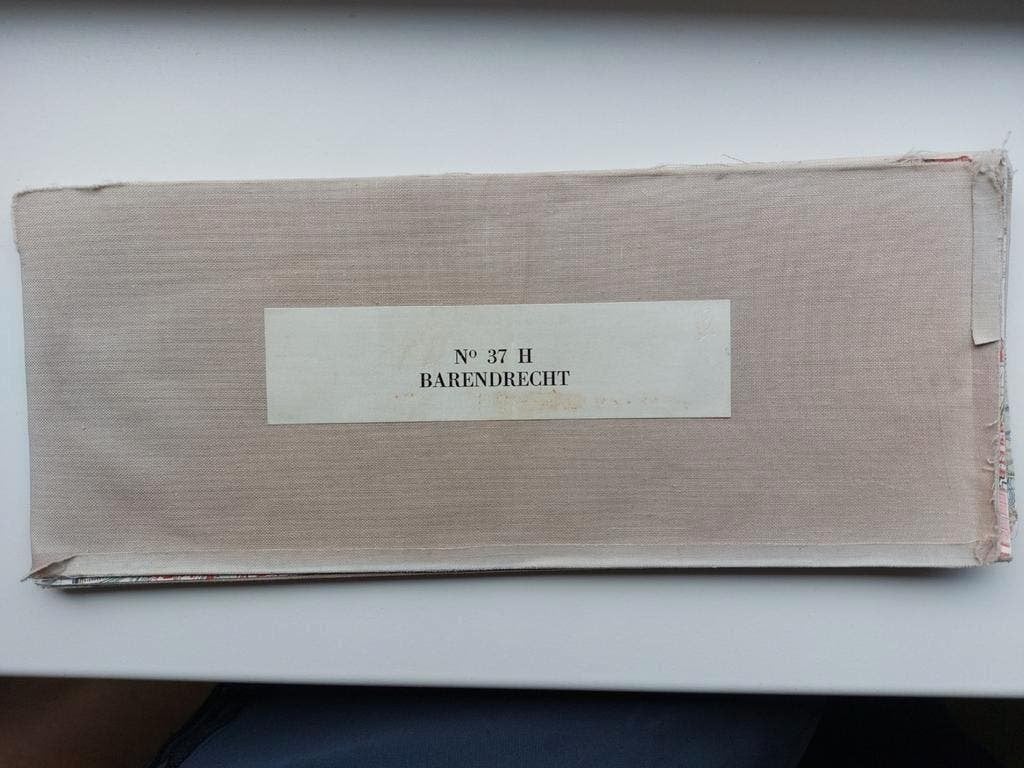 37H Barendrecht Rotterdam IJsselmonde Bolnes Heinenoord 1968, Boeken, Atlassen en Landkaarten, Gelezen, Ophalen of Verzenden, Landkaart