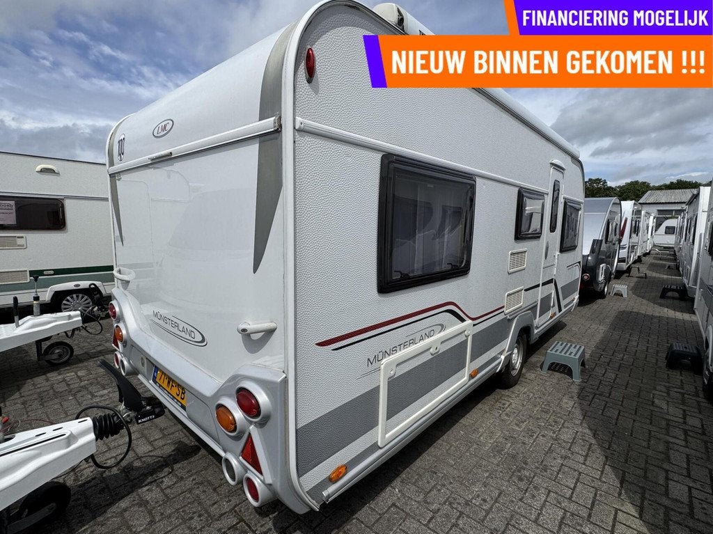Lmc MUNSTERLAND MUSICA 490 E, ENKELE BEDDEN, RONDZIT, MOVER, Caravans en Kamperen, Caravans, Mover, Rondzit, Bedrijf, LMC en Münsterland