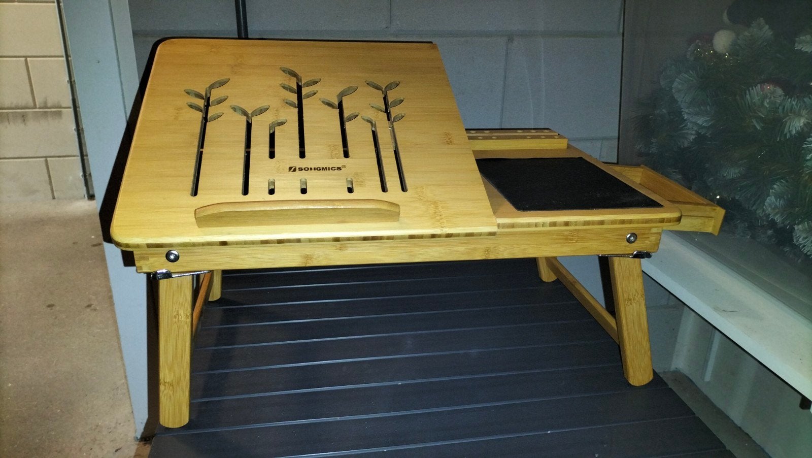 Bamboe Laptoptafel, Ophalen of Verzenden, Zo goed als nieuw