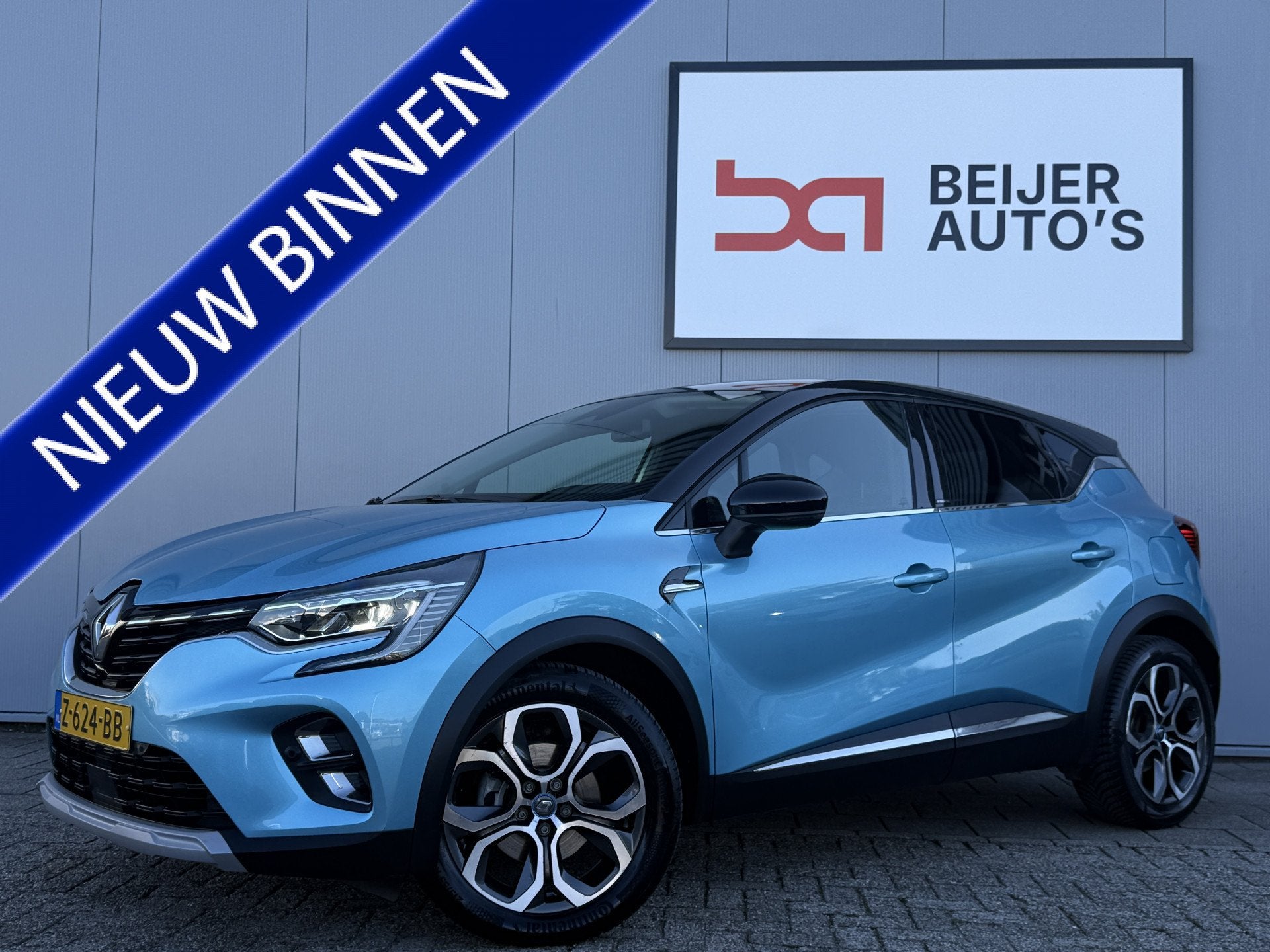 Renault Captur 1.6 E-Tech Plug-in Hybrid 160 Intens Automaat, 77 km/l, Gebruikt, 4 cilinders, Blauw