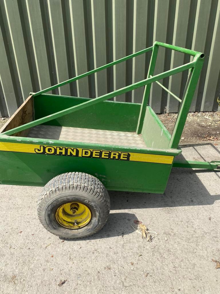 Eigengemaakte ‘John Deere’ karretje, Kinderen en Baby's, Speelgoed | Buiten | Skelters, Ophalen, Gebruikt, Overige merken