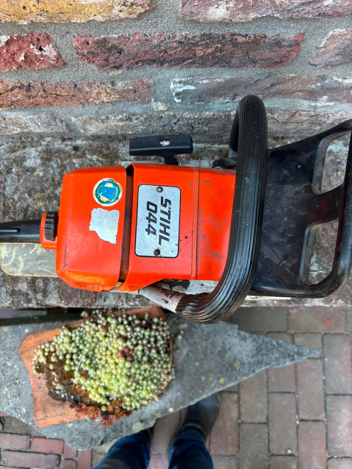 Motorzaag Stihl 044, defect, Tuin en Terras, Hand-tuingereedschap, Ophalen of Verzenden, Gebruikt, Onkruidsteker