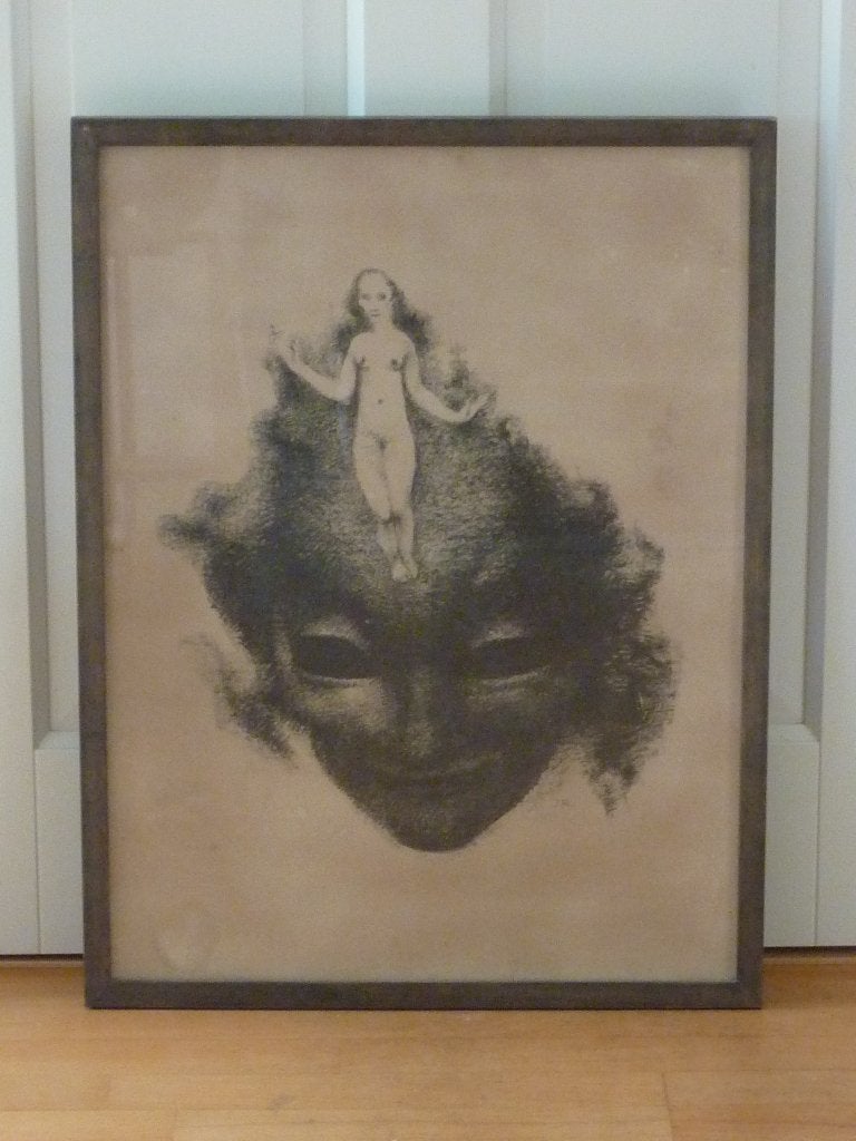John Rädecker, J. Raedecker (1885-1956) Litho, wedergeboorte, Ingelijst, Ophalen of Verzenden, Abstract, Lithografie