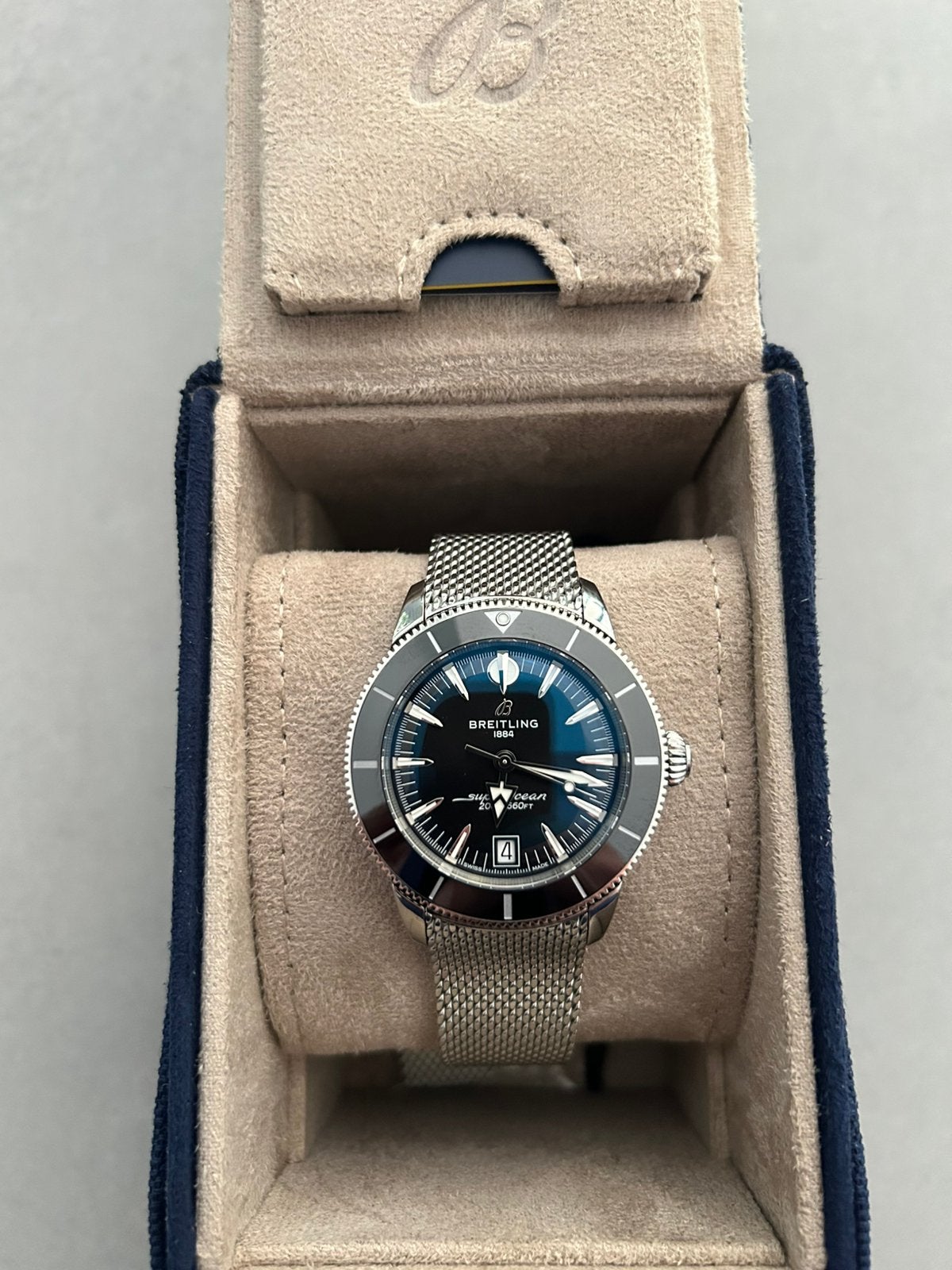 Breitling New Superocean Heritage automatic B31 40mm, Ophalen of Verzenden, Zo goed als nieuw, Staal, Breitling