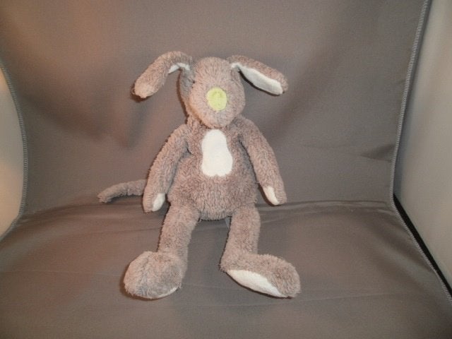 happy horse muis/konijn Stanley grijs/wit met groene, Kinderen en Baby's, Speelgoed | Knuffels en Pluche, Muis, Overige karakters