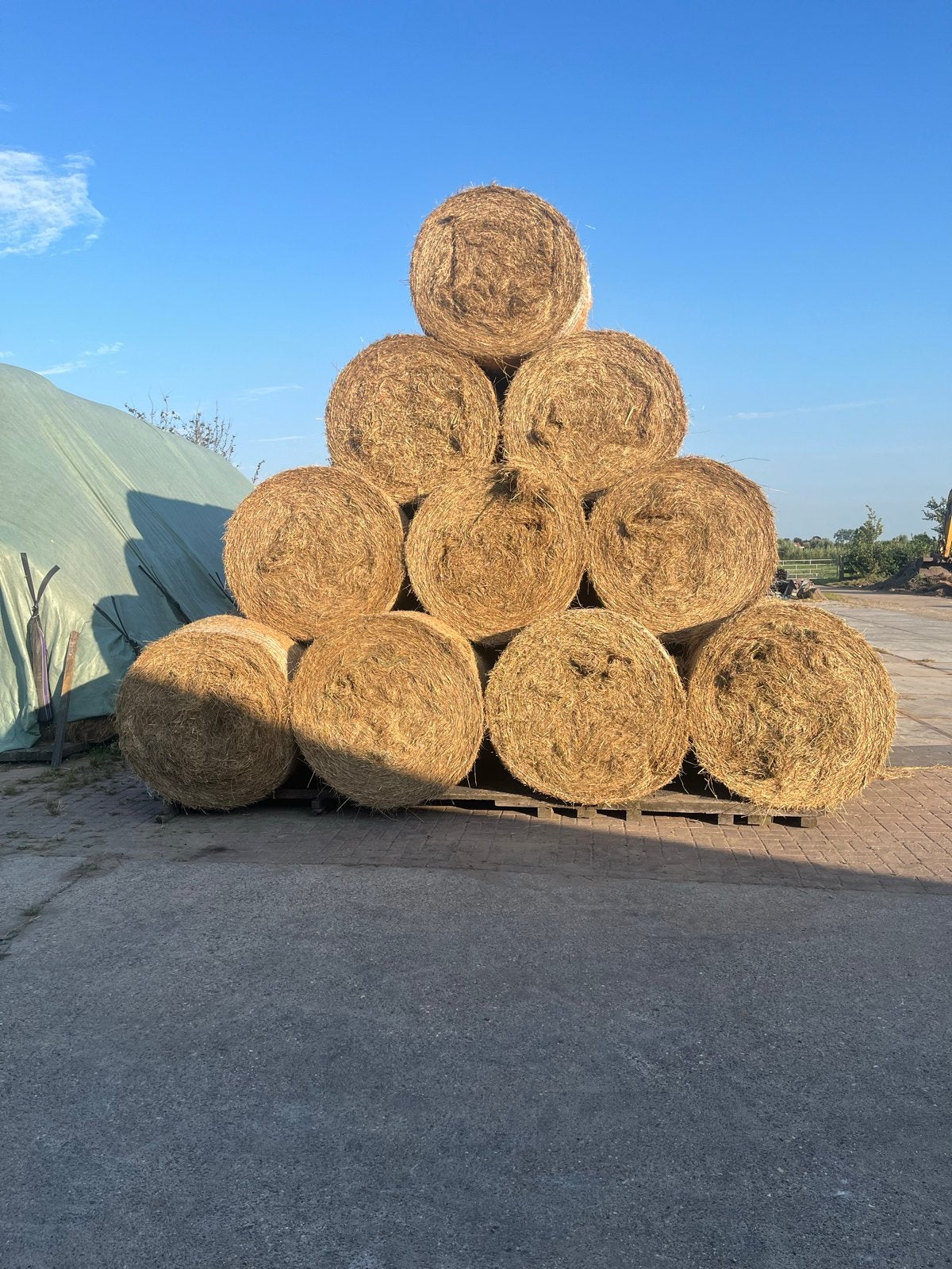 Hooibalen te koop, rondebalen ,biologisch hooi,, Dieren en Toebehoren, Dierenvoeding, Ophalen