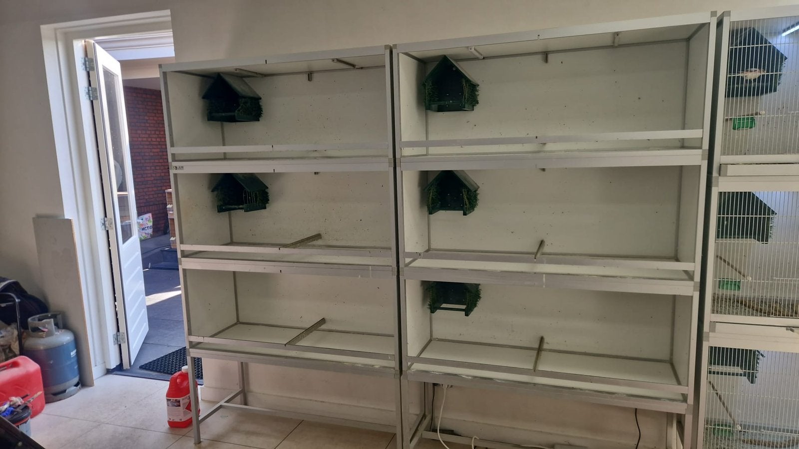 Broedkooien vogels - compleet, Ophalen, Gebruikt, Hout, Broedkooi of Kweekkooi