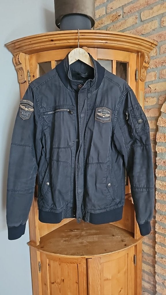 PME Zomerjack heren donker blauw, Kleding | Heren, Jassen | Zomer, Maat 52/54 (L), Blauw, Ophalen of Verzenden, Zo goed als nieuw