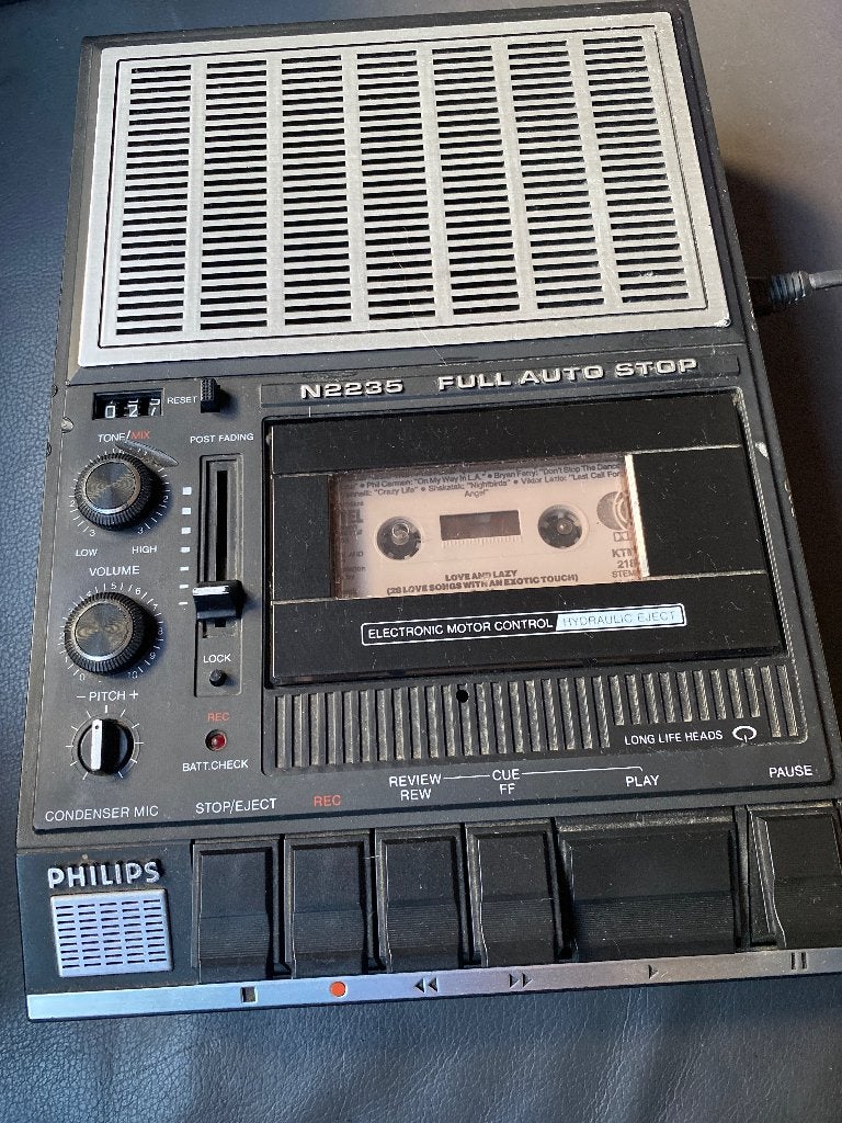 Philips N2235 Cassetterecorder - Speelt uitstekend af!, Ophalen of Verzenden, Enkel, Philips, Tape counter