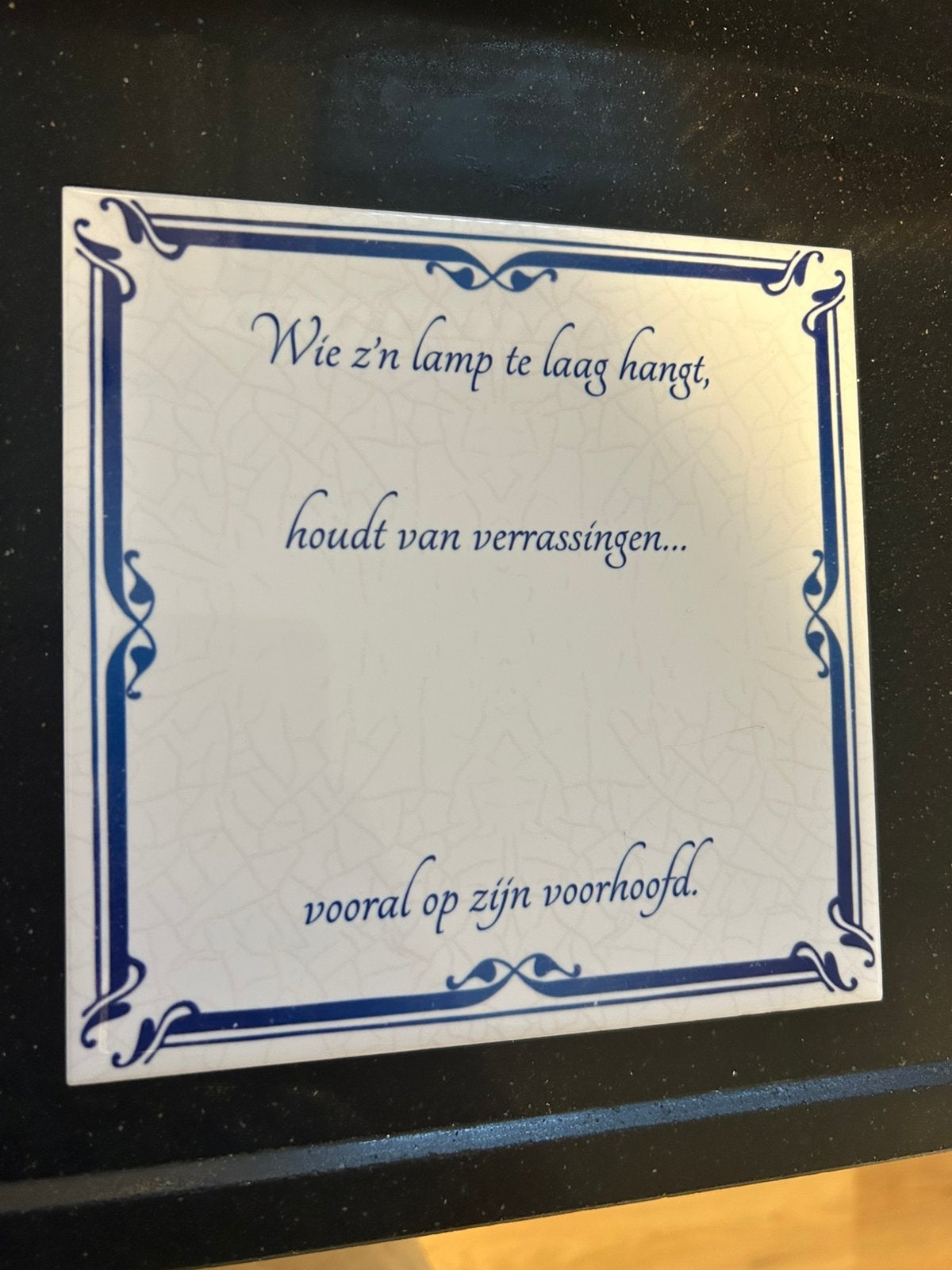 Nieuw delftsblauw tegeltje, Antiek en Kunst, Ophalen of Verzenden