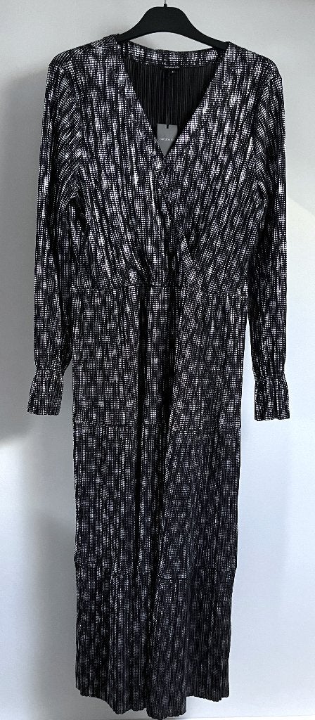 🌻Nieuwe zwart zilveren lange jurk van Caroline Biss 44 46, Kleding | Dames, Verzenden, Zwart, Maat 46/48 (XL) of groter, Zo goed als nieuw