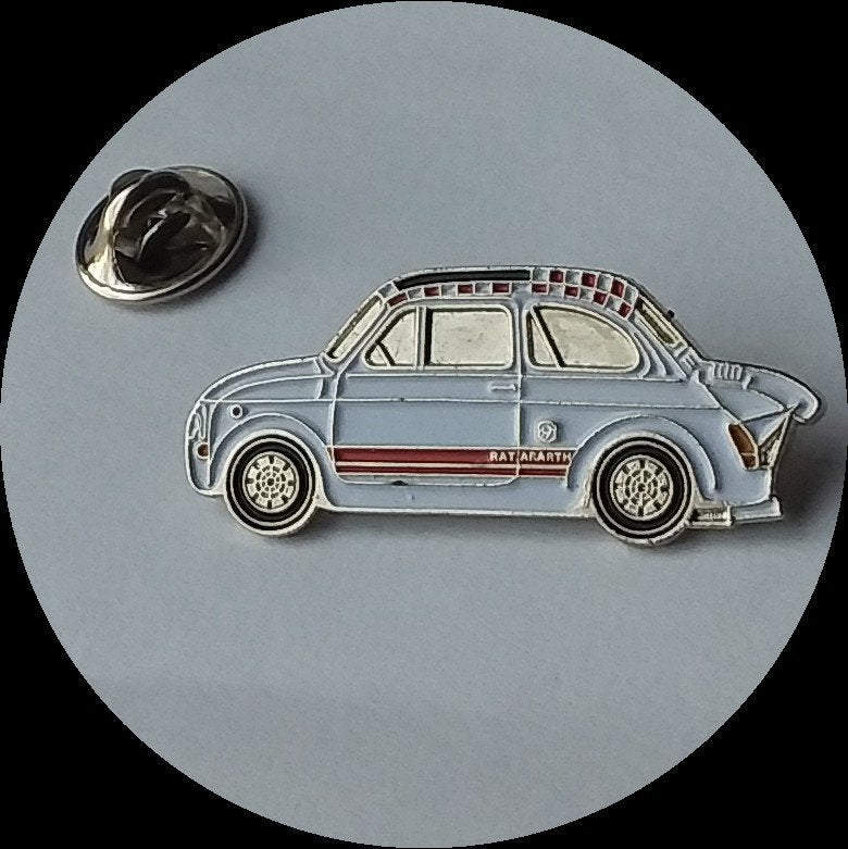 zeldzame FIAT 500 ABARTH pin, Ophalen of Verzenden, Zo goed als nieuw, Transport, Speldje of Pin