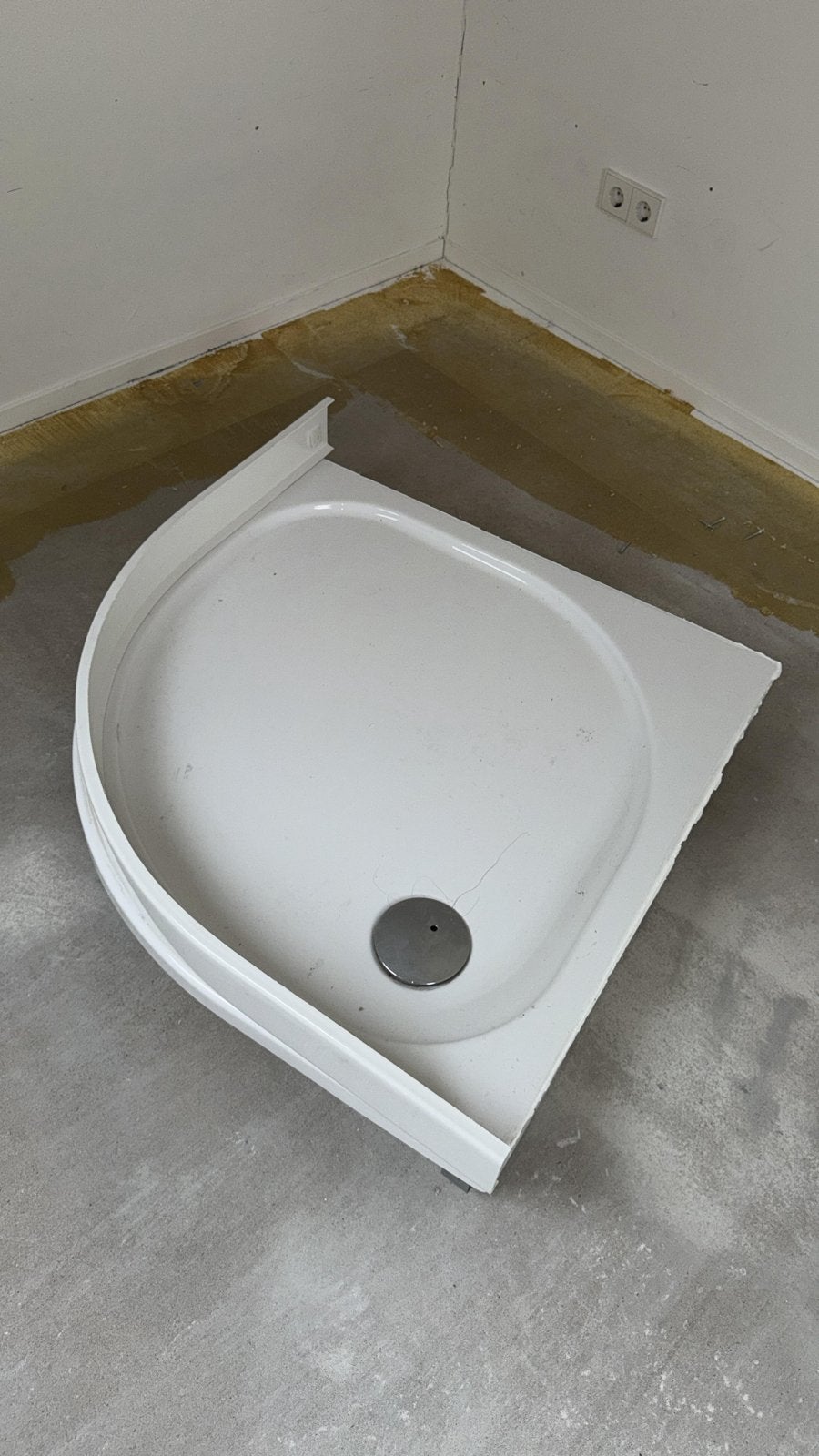 Douchecabine met douchebak en douchepaneel, Doe-het-zelf en Verbouw, Ophalen, Gebruikt, Glas, Douche