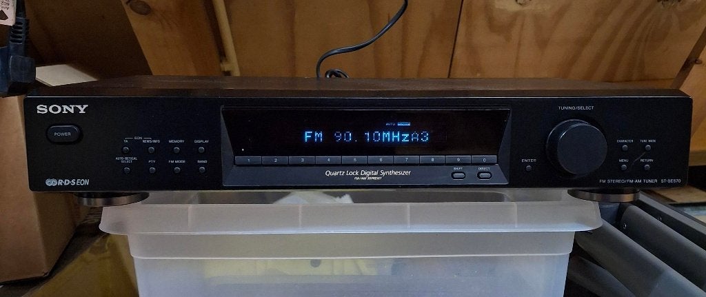 Sony ST-SE570 FM Stereo/FM-AM Tuner., Ophalen, Gebruikt