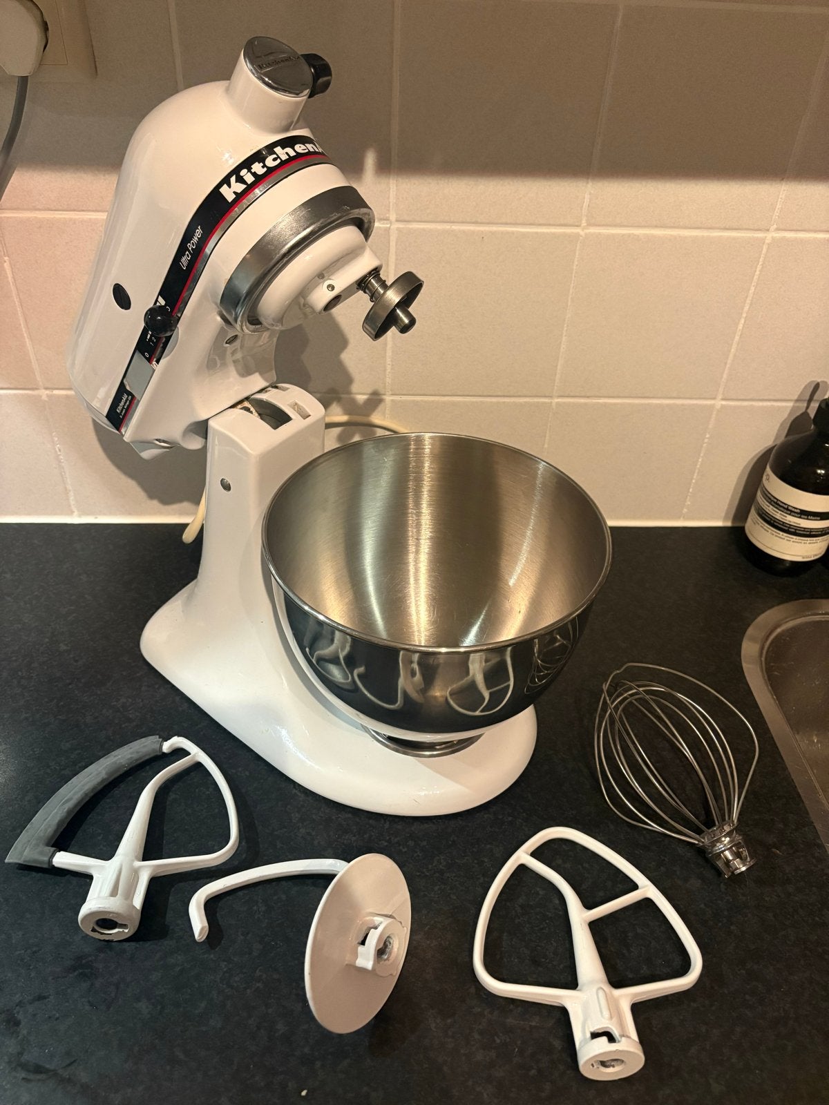 KitchenAid Ultra Power Standmixer met accessoires, Ophalen, 4 liter of meer, 3 snelheden of meer, Zo goed als nieuw