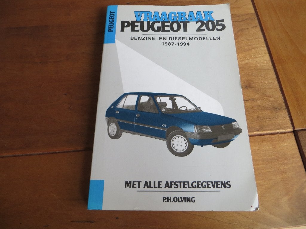 Vraagbaak Peugeot 205 benzine, 205 diesel 1987-1994, mooi!, Auto diversen, Ophalen of Verzenden
