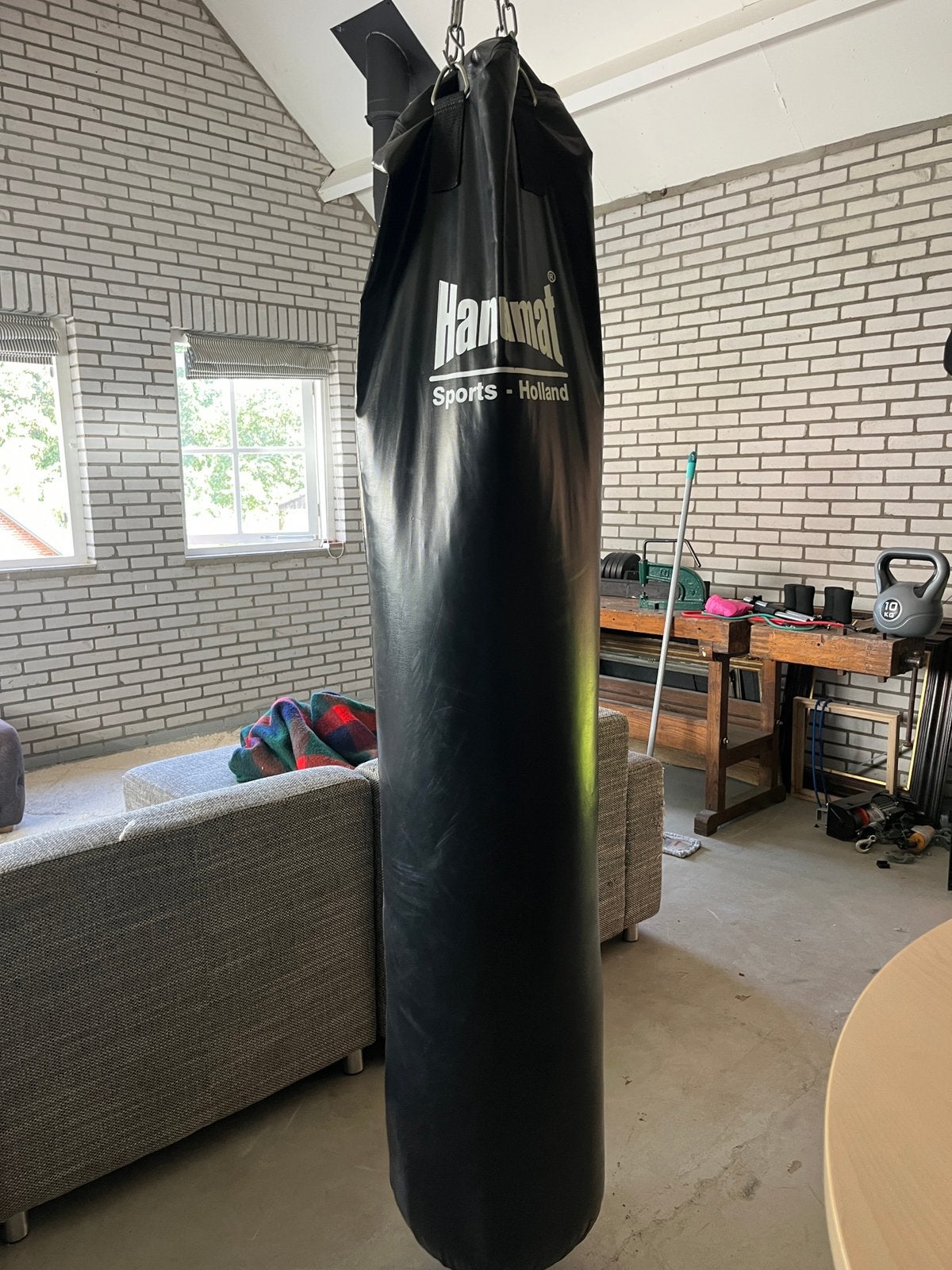 Kickboks zak. 180cm gratis. Graag zsm ophalen, Ophalen of Verzenden, Zo goed als nieuw, Bokszak
