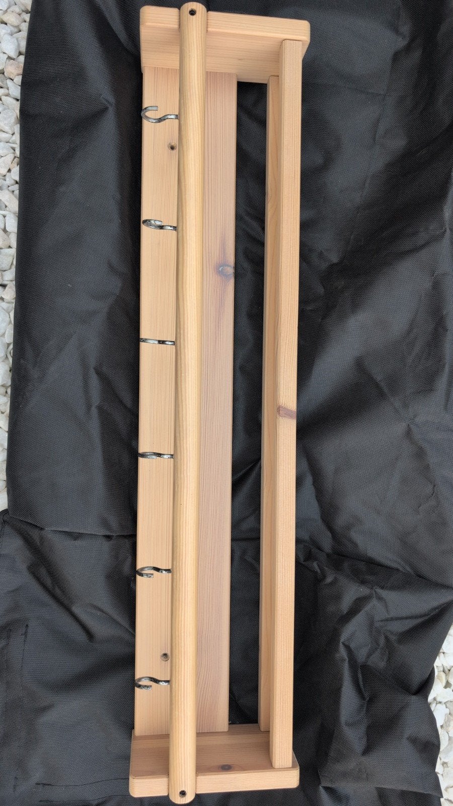 Houten wandkapstok met haken, Wandkapstok, Gebruikt, 100 tot 150 cm, Ophalen of Verzenden