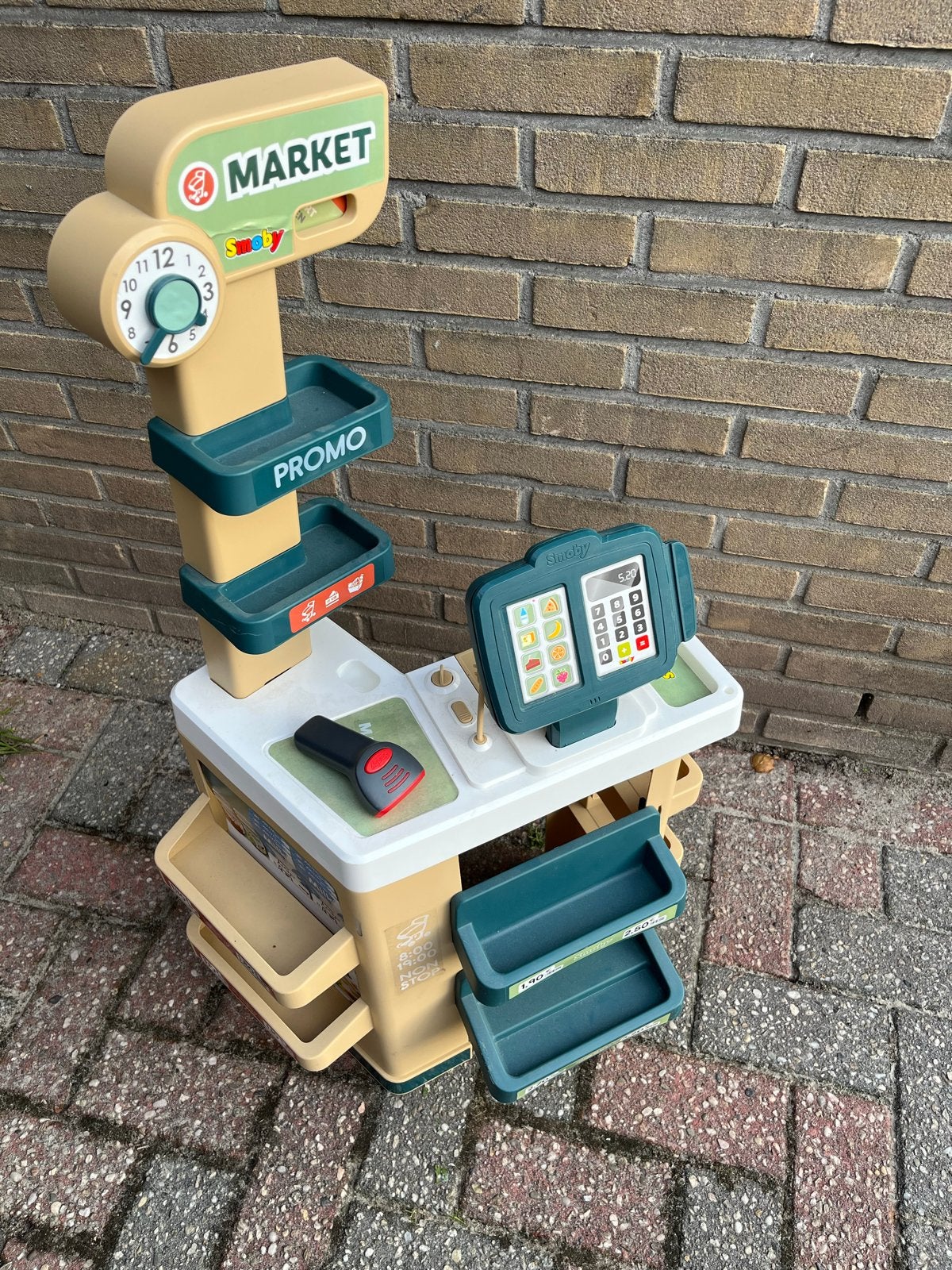 Smoby Supermarkt Speelset met Kassa en Scanner, Ophalen, Gebruikt, Jongen of Meisje