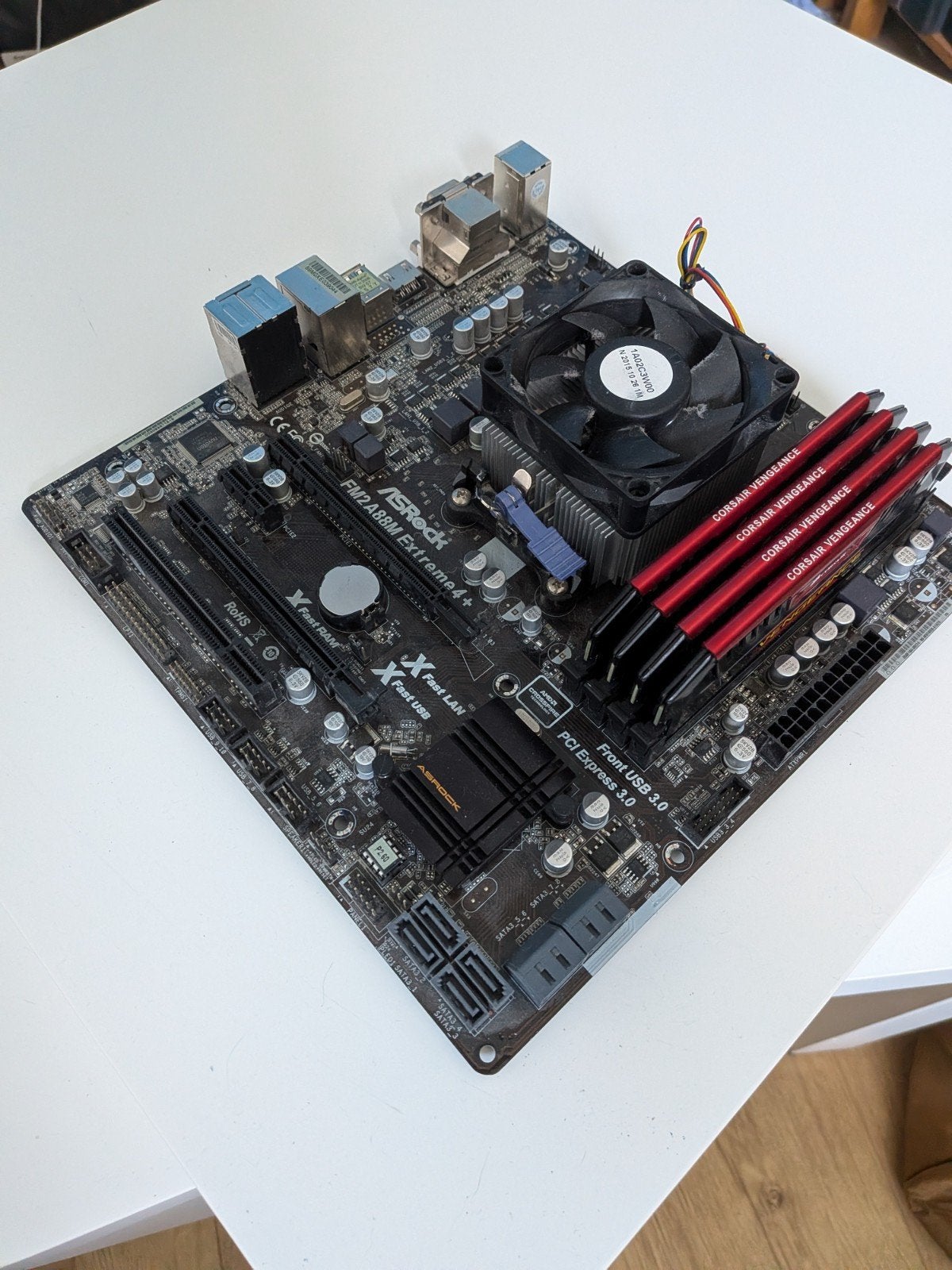 Asrock fm2a88 extreme 4+ + amd a8 7650k + 4*4 + 2*8 gb ram, Ophalen, Gebruikt, DDR3, Desktop