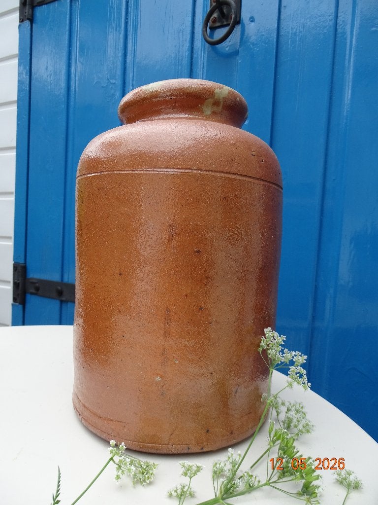 ANTIEKE GROTE KRUMEICH INMAAKPOT STEENGOED-BROCANTE, Ophalen of Verzenden