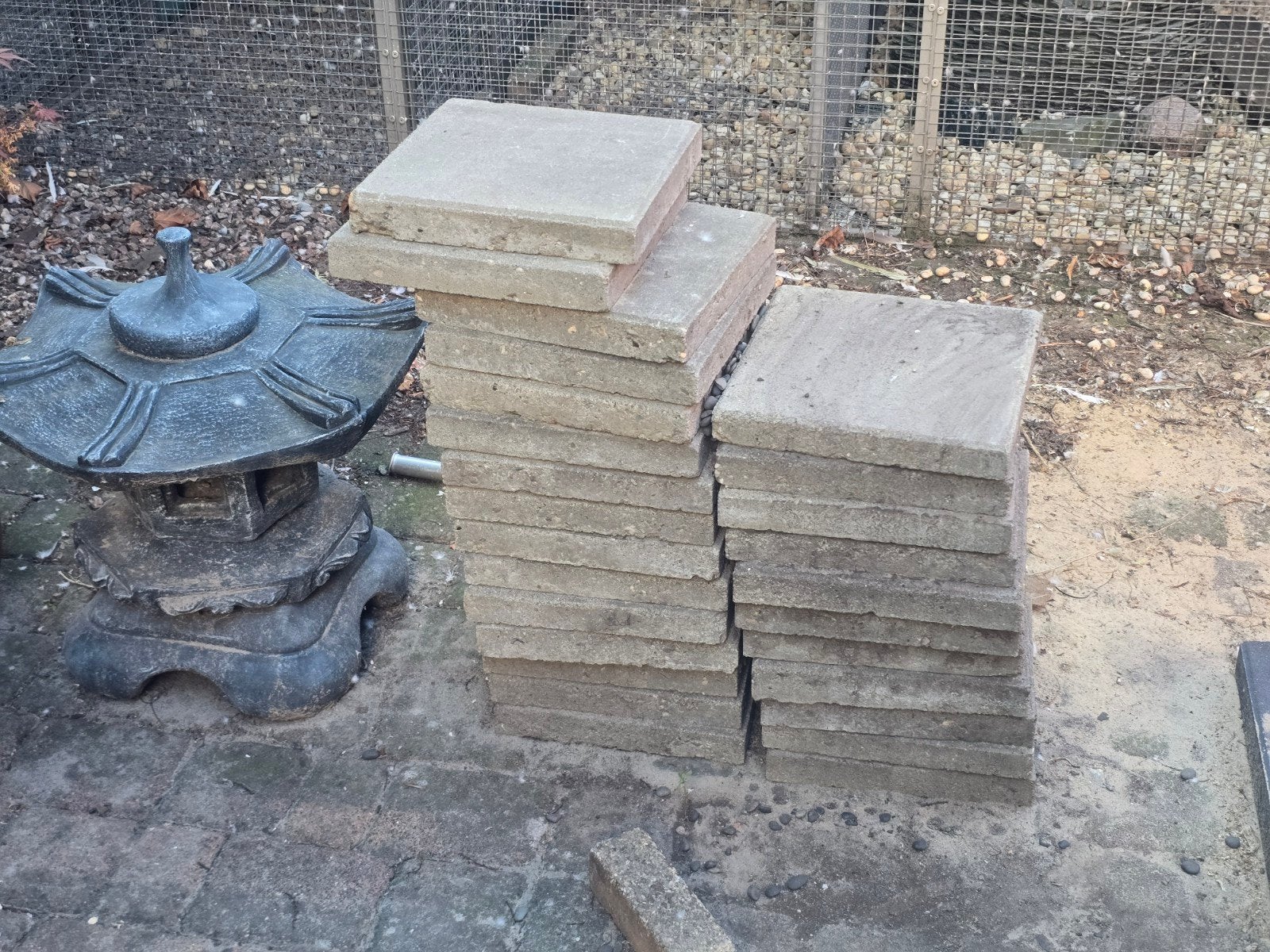 Gratis tegels, Ophalen, Gebruikt, Beton, Terrastegels