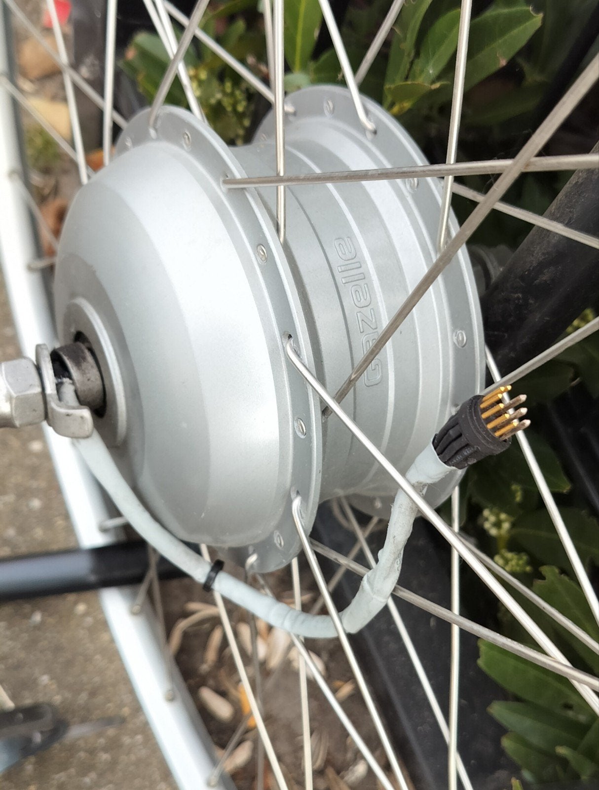 Gazelle Voorwiel met Motor voor Elektrische Fiets, Ophalen of Verzenden, Zo goed als nieuw, Aluminium, Gazelle