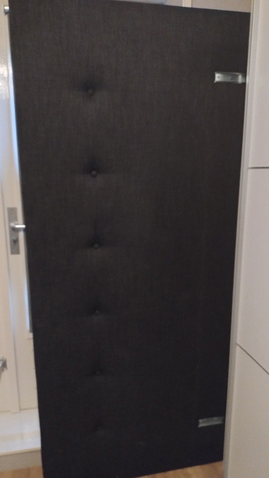 Gestoffeerd hoofdeinde voor bed van 180x200 cm, Ophalen, Gebruikt, Tweepersoons, 180 cm