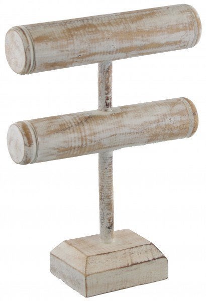 Houten armbanden display white wash - 20%, Ophalen of Verzenden, Nieuw, Overige typen