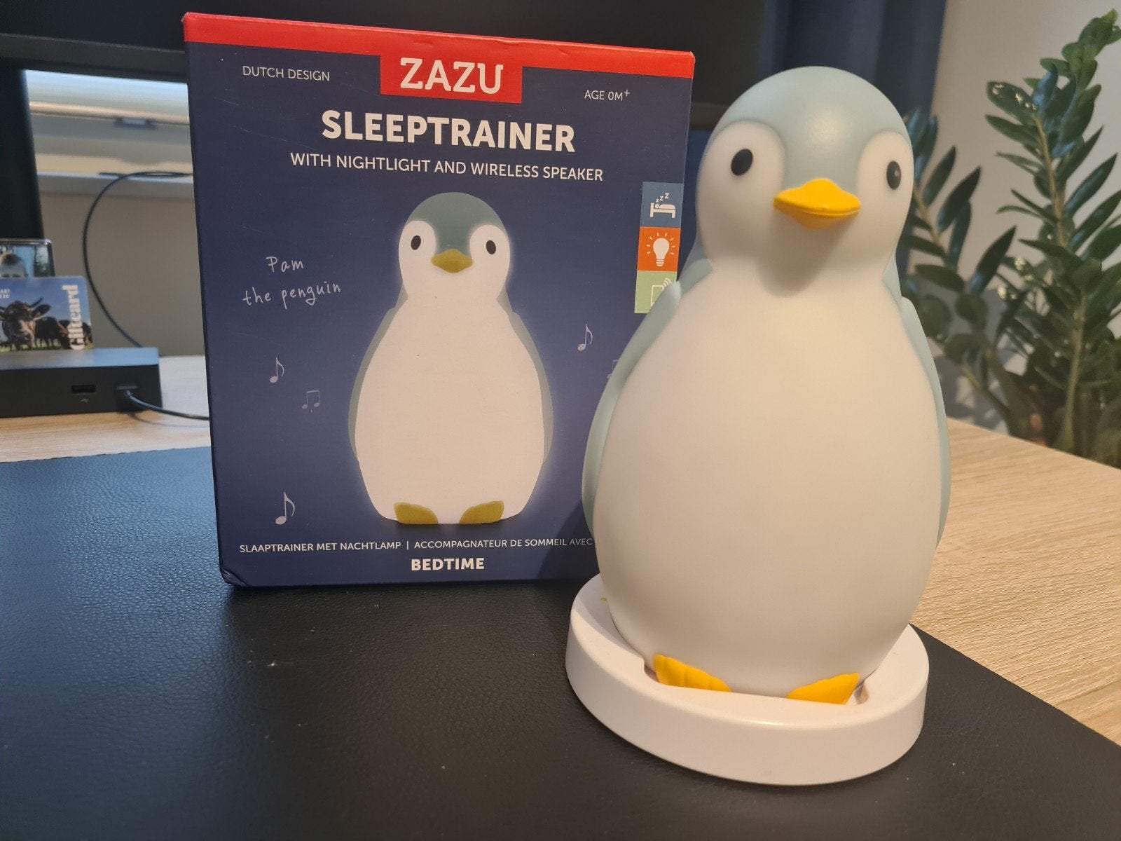 Zazu Slaaptrainer Pam Pinguïn met Nachtlamp en Speaker, Ophalen