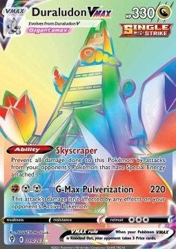 Duraludon VMAX 219/203 - Evolving Skies - NM, Ophalen of Verzenden, Zo goed als nieuw, Losse kaart