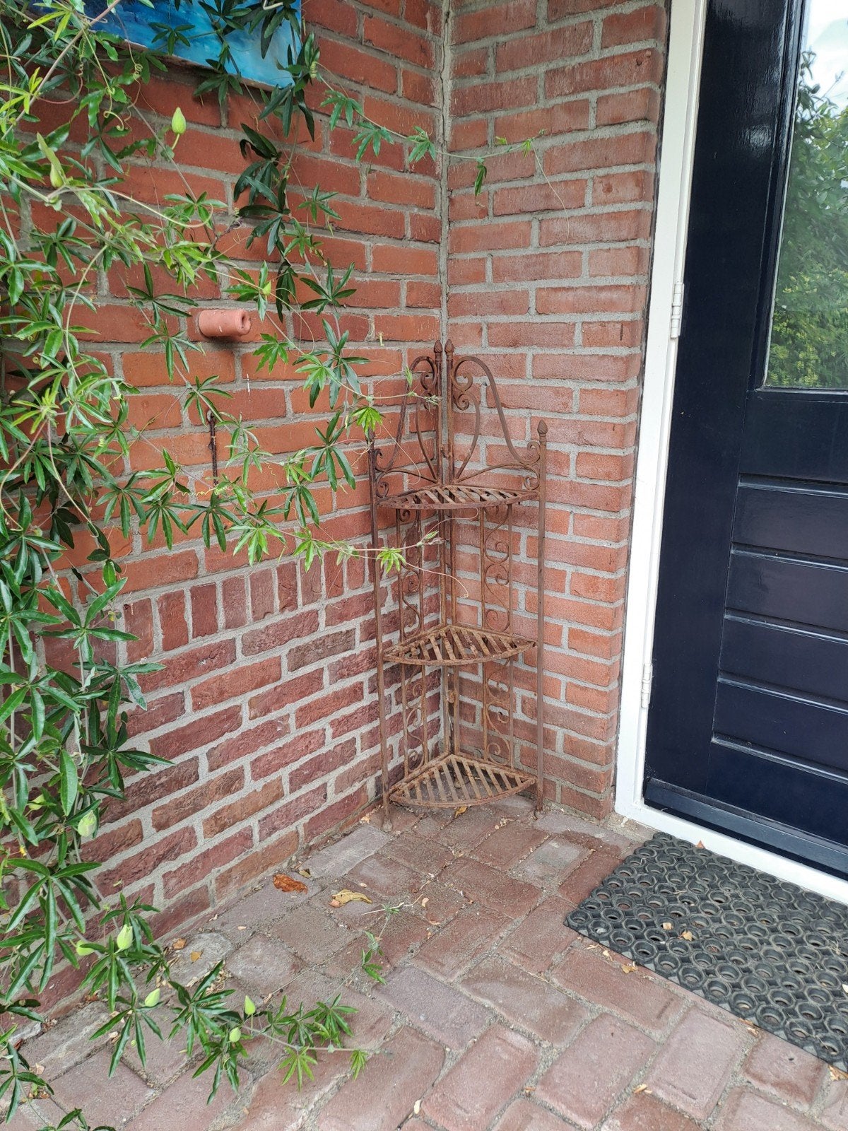 smeedijzeren hoekrek, Tuin en Terras, Tuinhekken en Hekwerk, Ophalen, Gebruikt, IJzer