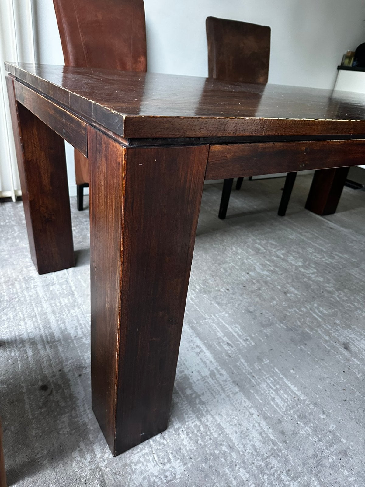 Gratis keukentafel 200 x 100 cm, Huis en Inrichting, Tafels | Eettafels, Ophalen, Gebruikt, 100 tot 150 cm, Koloniaal