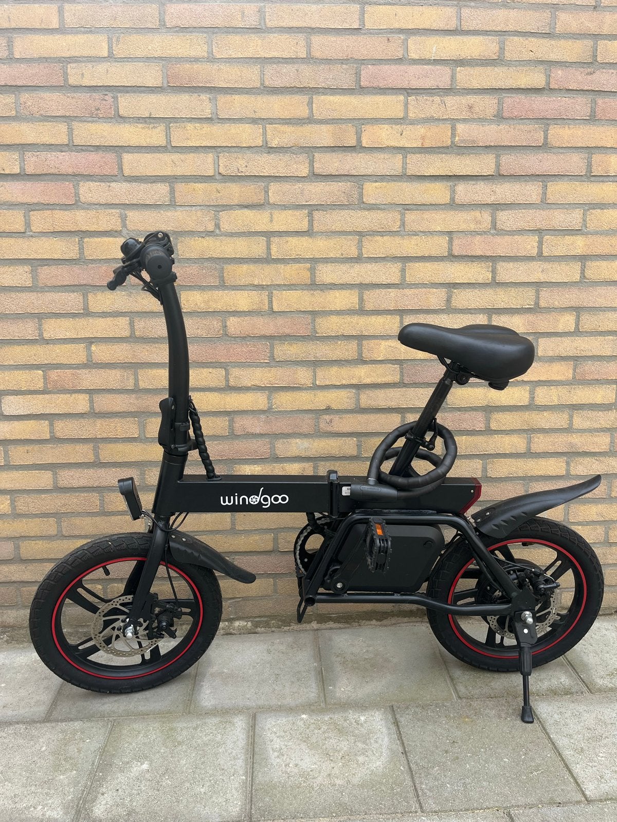 Windgoo elektrische vouwfiets - Zeer weinig kilometers, Zo goed als nieuw, Minder dan 47 cm, 30 tot 50 km per accu, Ophalen