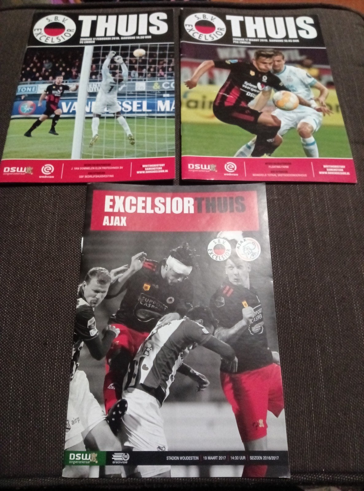 Excelsior Thuis Magazine Collectie - Voetbalprogramma's, Ophalen of Verzenden, Ajax, Boek of Tijdschrift