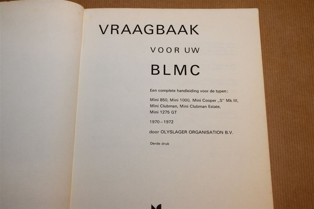 Vraagbaak BLMC Mini — Onderhoud & Reparatie Gids 1974, Ophalen of Verzenden
