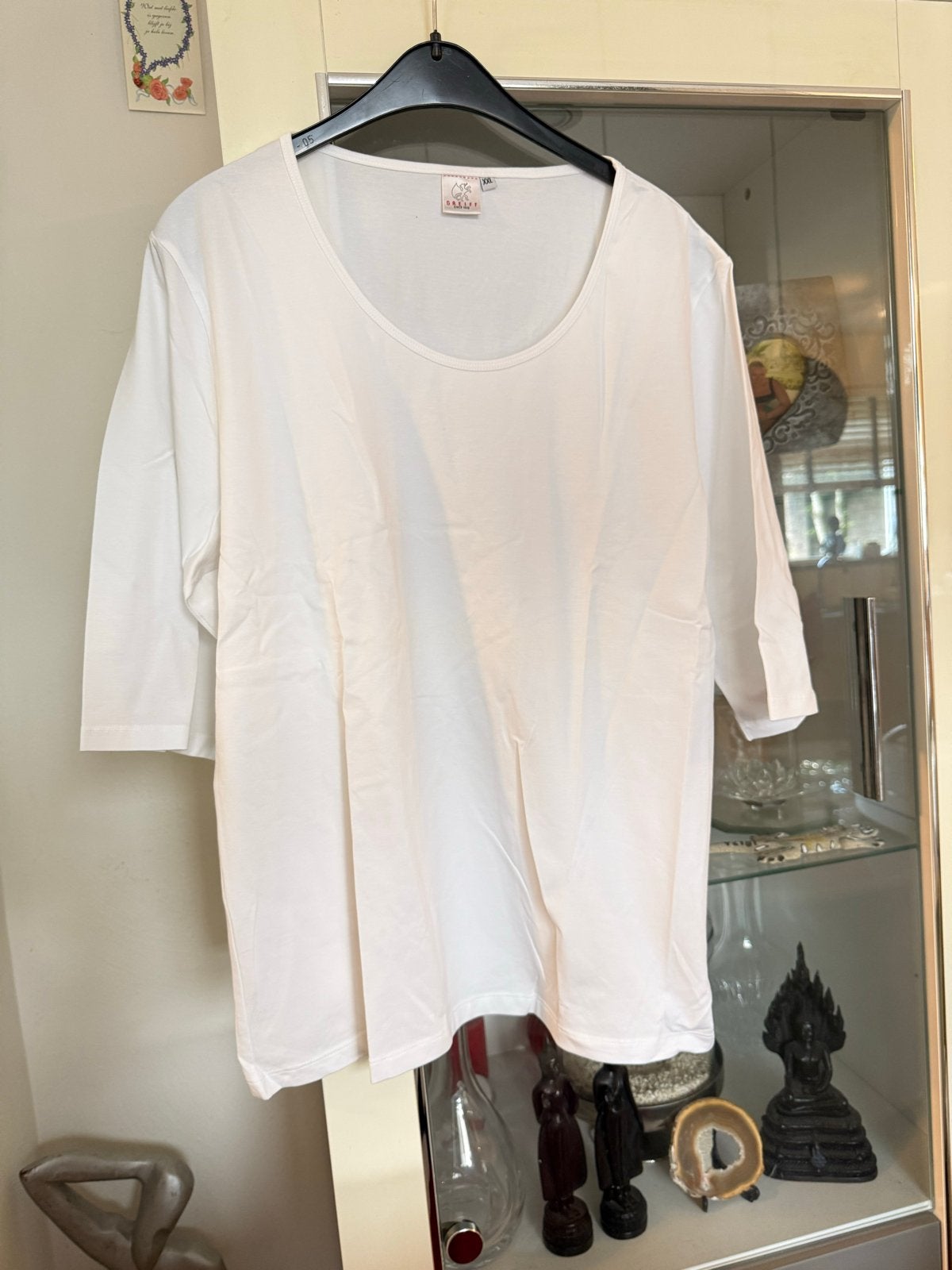 Wit Greiff T-shirt met korte mouwen - Maat 2XL nieuw, Wit, Maat 42/44 (L), Nieuw, Ophalen of Verzenden