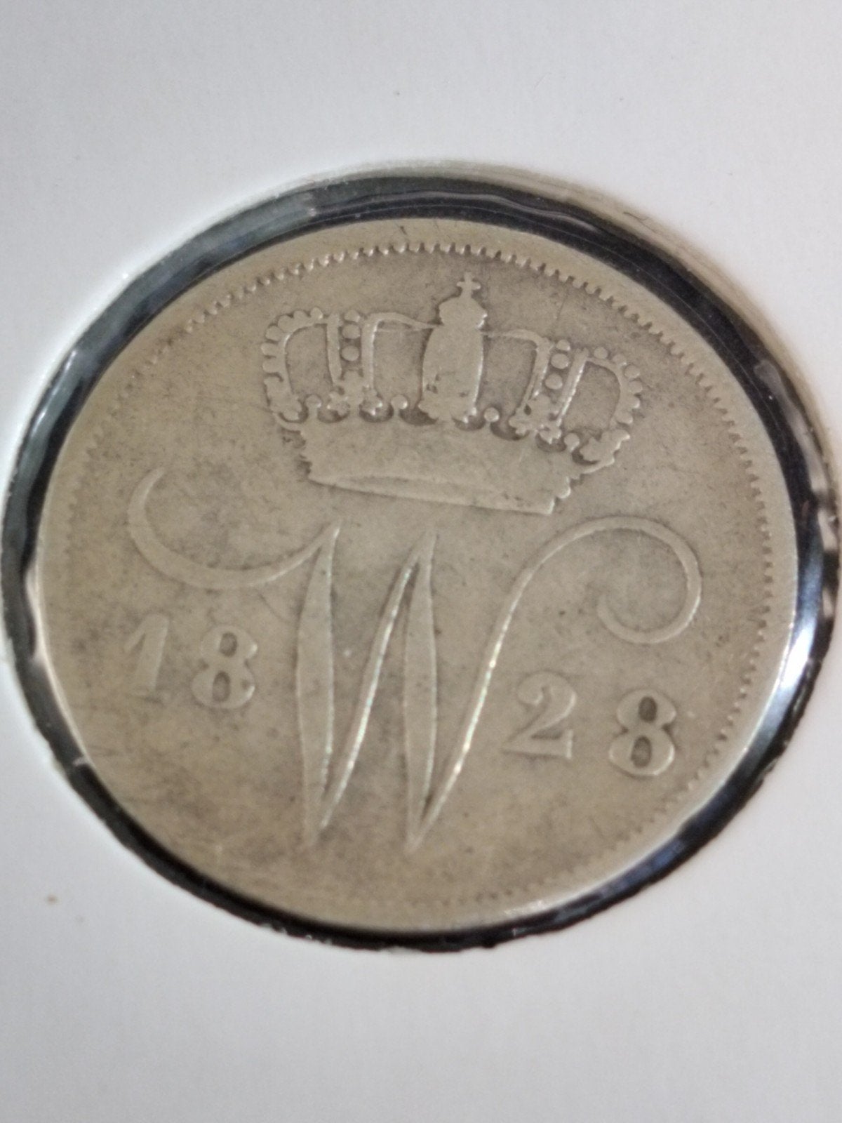 10 c 1828, Ophalen of Verzenden, Koning Willem I, 10 cent