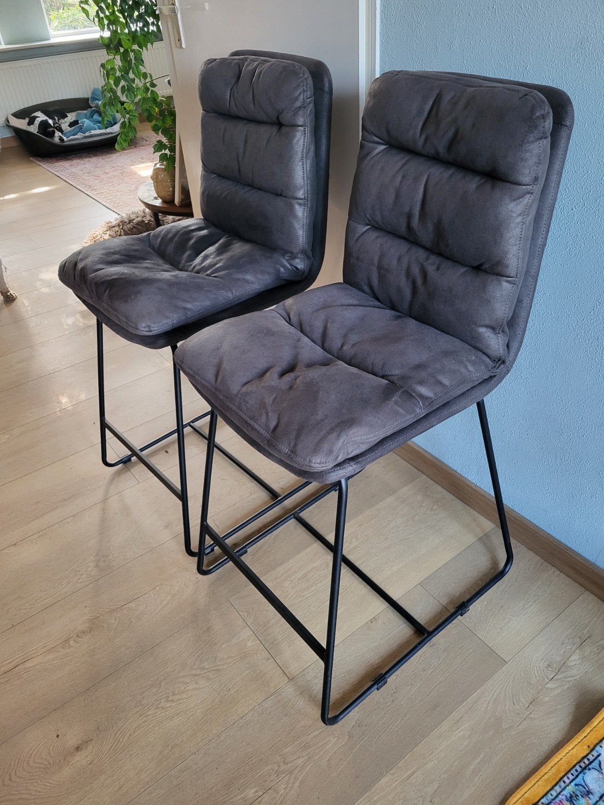 2 barkrukken, 2 krukken, Ophalen, Zo goed als nieuw, 60 tot 90 cm