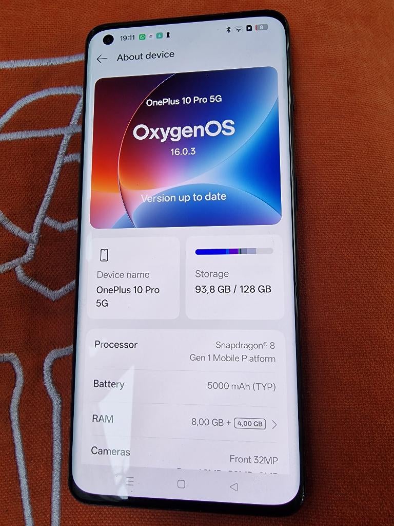 Oneplus 10 pro 5G, Gebruikt, Overige modellen, Ophalen of Verzenden, Zonder simlock